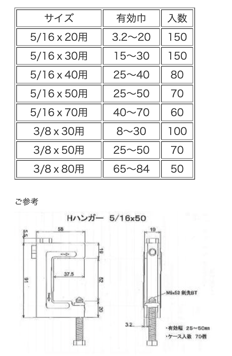 Hハンガー